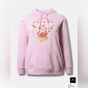 Torrid Strawberry Shortcake Pink Graphic Hoodie Size 00